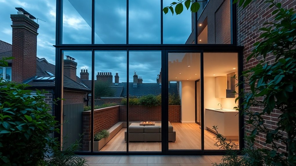 Glass Extension Walls  Bromley by Bow
