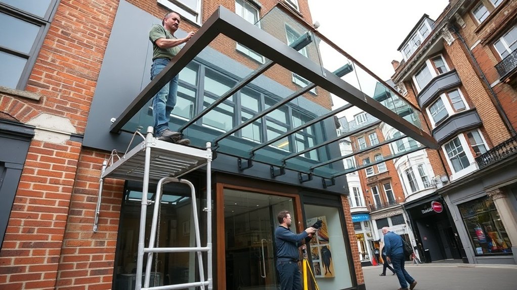 Shopfront Canopy  Bromley by Bow