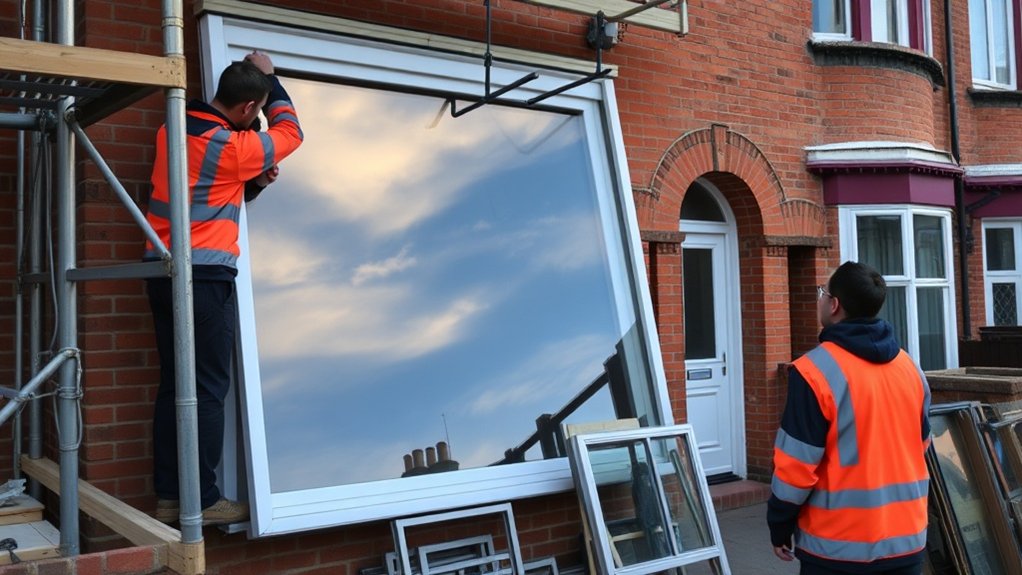 Window Installation Bow