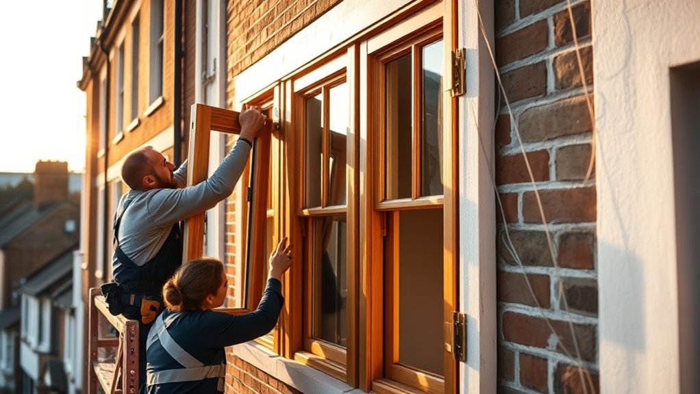 Wooden Window Installation  Bromley by Bow