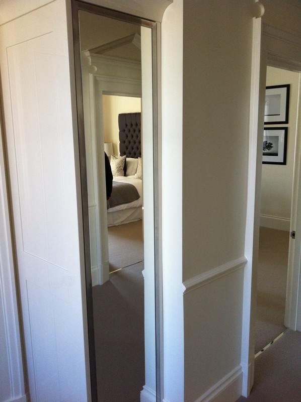 Full-length wardrobe mirror fitted in  Bromley by Bow home